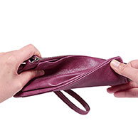 Handtasche Clutch Handbag Hülle Leder Universal Violett