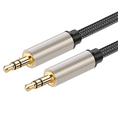 Audio Stereo 3.5mm Klinke Kopfhörer Verlängerung Kabel auf Stecker A03 für Huawei MateBook HZ-W09 Grau