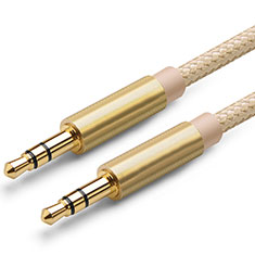 Audio Stereo 3.5mm Klinke Kopfhörer Verlängerung Kabel auf Stecker A04 für Apple MacBook Pro 13 Gold