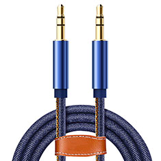 Audio Stereo 3.5mm Klinke Kopfhörer Verlängerung Kabel auf Stecker A05 für Huawei MateBook HZ-W09 Blau