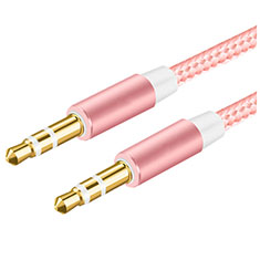 Audio Stereo 3.5mm Klinke Kopfhörer Verlängerung Kabel auf Stecker A06 für Samsung Galaxy Book Flex 13.3 NP930QCG Rosa