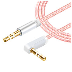 Audio Stereo 3.5mm Klinke Kopfhörer Verlängerung Kabel auf Stecker A08 für Huawei MateBook HZ-W09 Rosa