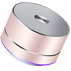 Bluetooth Mini Lautsprecher Wireless Speaker Boxen K01 für Motorola Moto G60 Rosegold