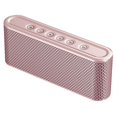 Bluetooth Mini Lautsprecher Wireless Speaker Boxen K07 für Motorola Moto G9 Plus Rosegold