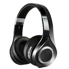 Bluetooth Wireless Stereo Kopfhörer Sport Headset In Ear Ohrhörer H75 für Asus Zenfone 3 Zoom Schwarz