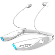 Bluetooth Wireless Stereo Kopfhörer Sport Ohrhörer In Ear Headset H52 für Motorola Moto G20 Weiß