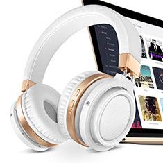 Bluetooth Wireless Stereo Ohrhörer Sport Headset In Ear Kopfhörer H71 für Samsung Wave 3 S8600 Weiß