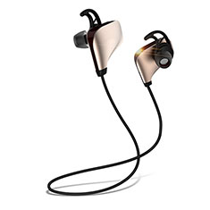 Bluetooth Wireless Stereo Ohrhörer Sport Kopfhörer In Ear Headset H35 für Samsung Galaxy S22 Plus 5G Gold