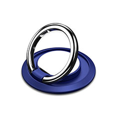 Fingerring Ständer Magnetische Smartphone Halter Halterung Universal H10 für LG K52 Blau