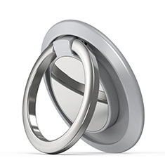 Fingerring Ständer Magnetische Smartphone Halter Halterung Universal H14 für Apple iPhone 11 Pro Silber