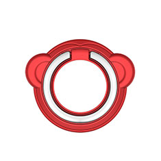 Fingerring Ständer Magnetische Smartphone Halter Halterung Universal H16 für Xiaomi Redmi 9AT Rot