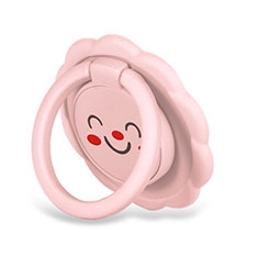 Fingerring Ständer Magnetische Smartphone Halter Halterung Universal H17 für Huawei Mate 40 Pro Rosa