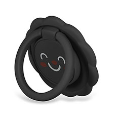 Fingerring Ständer Magnetische Smartphone Halter Halterung Universal H17 für Samsung Galaxy I7500 Schwarz