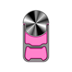 Fingerring Ständer Magnetische Smartphone Halter Halterung Universal H21 für Oneplus 6 Rosa