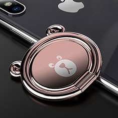 Fingerring Ständer Magnetische Smartphone Halter Halterung Universal S14 für Apple iPhone 11 Rosegold