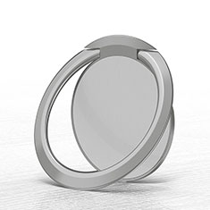 Fingerring Ständer Magnetische Smartphone Halter Halterung Universal Z03 für Apple iPhone 13 Silber