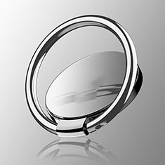 Fingerring Ständer Magnetische Smartphone Halter Halterung Universal Z16 für LG K42 Silber