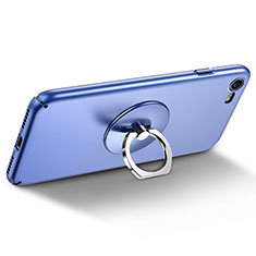 Fingerring Ständer Smartphone Halter Halterung Universal R01 für Oppo Find X3 Lite 5G Blau