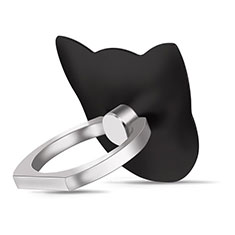 Fingerring Ständer Smartphone Halter Halterung Universal R09 für Oneplus 7 Schwarz