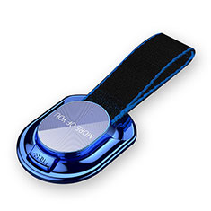 Fingerring Ständer Smartphone Halter Halterung Universal R11 für Oneplus Nord N100 Blau