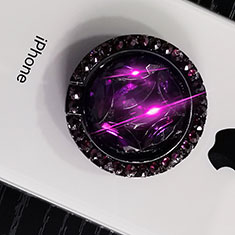 Fingerring Ständer Smartphone Halter Halterung Universal S16 für Oppo Ace2 Violett
