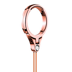 Fingerring Ständer Smartphone Halter Halterung Universal Z17 für Motorola Moto G50 5G Rosegold