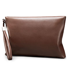 Handtasche Clutch Handbag Schutzhülle Leder Universal für Apple iPhone 13 Braun