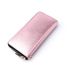 Handtasche Clutch Handbag Schutzhülle Leder Universal H22 für Sony Xperia L1 Rosa