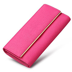 Handtasche Clutch Handbag Schutzhülle Leder Universal K01 für Motorola Moto G200 5G Pink