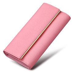 Handtasche Clutch Handbag Schutzhülle Leder Universal K01 für Motorola Moto G82 5G Rosa