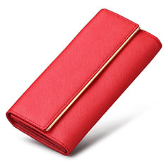 Handtasche Clutch Handbag Schutzhülle Leder Universal K01 für Sharp AQUOS Sense4 Plus Rot