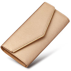 Handtasche Clutch Handbag Schutzhülle Leder Universal K03 für Samsung Galaxy M21s Gold