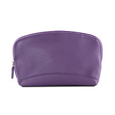 Handtasche Clutch Handbag Schutzhülle Leder Universal K14 für Sony Xperia L3 Violett
