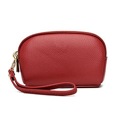 Handtasche Clutch Handbag Schutzhülle Leder Universal K16 Rot
