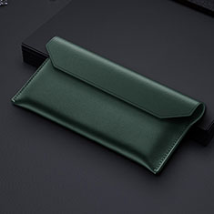 Handtasche Clutch Handbag Tasche Leder für Samsung Galaxy Z Fold3 5G Grün