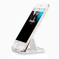 Handy Halter Halterung Ständer Universal T09 für Apple iPhone 13 Pro Max Weiß