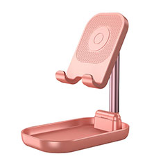 Handy Ständer Smartphone Halter Halterung Stand Universal K18 für Motorola Moto G50 Rosegold