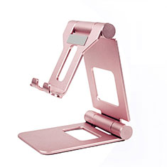 Handy Ständer Smartphone Halter Halterung Stand Universal K19 für Motorola Moto G50 Rosegold