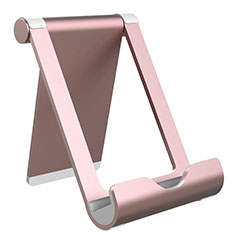 Handy Ständer Smartphone Halter Halterung Stand Universal K21 für Motorola Moto G50 Rosegold