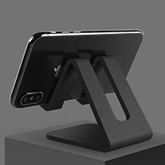 Handy Ständer Smartphone Halter Halterung Stand Universal N01 für Motorola Moto G62 5G Schwarz