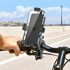 Handyhalterung Fahrrad Halterung Universal Motorrad HandyHalter Lenker Smartphone Bike H01 Schwarz