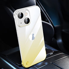 Handyhülle Hülle Crystal Hartschalen Tasche Schutzhülle Farbverlauf QC2 für Apple iPhone 13 Gelb