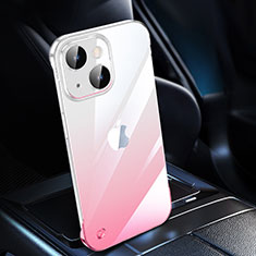 Handyhülle Hülle Crystal Hartschalen Tasche Schutzhülle Farbverlauf QC2 für Apple iPhone 13 Rosa