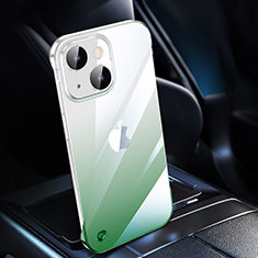 Handyhülle Hülle Crystal Hartschalen Tasche Schutzhülle Farbverlauf QC2 für Apple iPhone 15 Plus Grün
