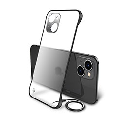 Handyhülle Hülle Crystal Hartschalen Tasche Schutzhülle H01 für Apple iPhone 14 Plus Schwarz