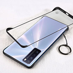 Handyhülle Hülle Crystal Hartschalen Tasche Schutzhülle H01 für Huawei Nova 7 5G Schwarz