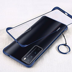 Handyhülle Hülle Crystal Hartschalen Tasche Schutzhülle H01 für Huawei Nova 7 Pro 5G Blau