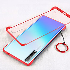 Handyhülle Hülle Crystal Hartschalen Tasche Schutzhülle H01 für Huawei Y8p Rot