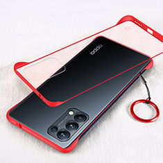 Handyhülle Hülle Crystal Hartschalen Tasche Schutzhülle H01 für Oppo Find X3 Lite 5G Rot