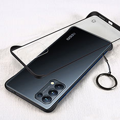 Handyhülle Hülle Crystal Hartschalen Tasche Schutzhülle H01 für Oppo Find X3 Lite 5G Schwarz